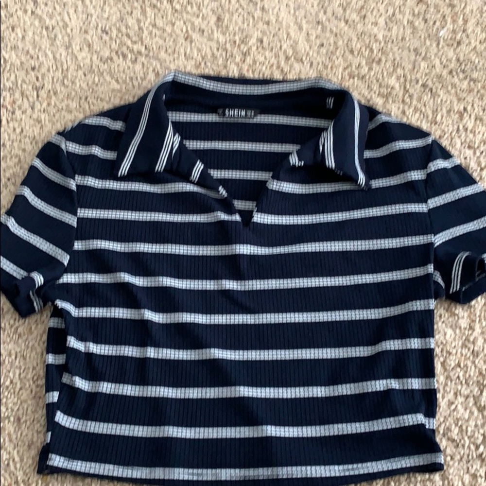 Cropped Shein striped shirt